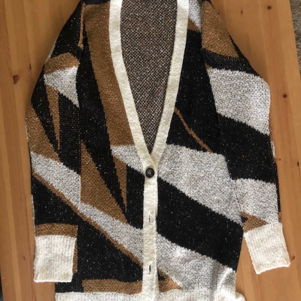 Long Graphic Cardi
